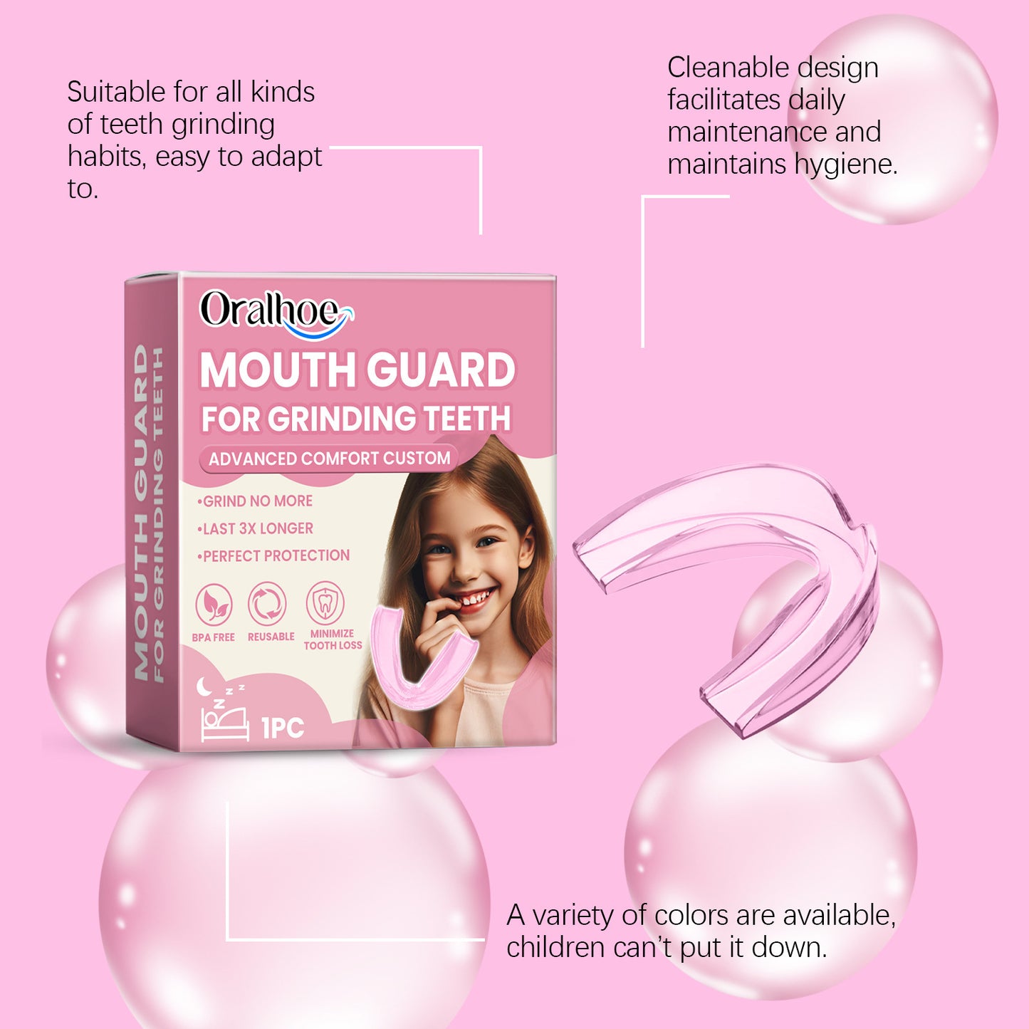 Children's Molar Dental Care Sets Night Sleep Anti-bite Molar Tooth Protector