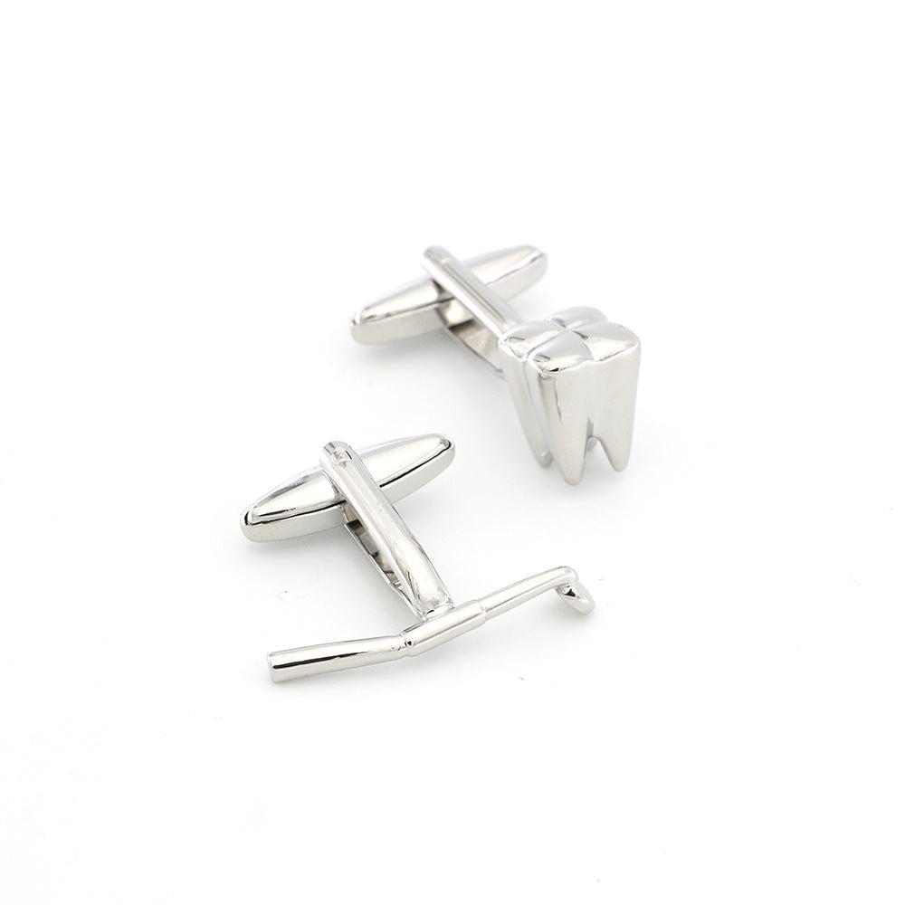 Dentist's Tools Dental Mirror Cufflinks Fun Wedding Cufflinks