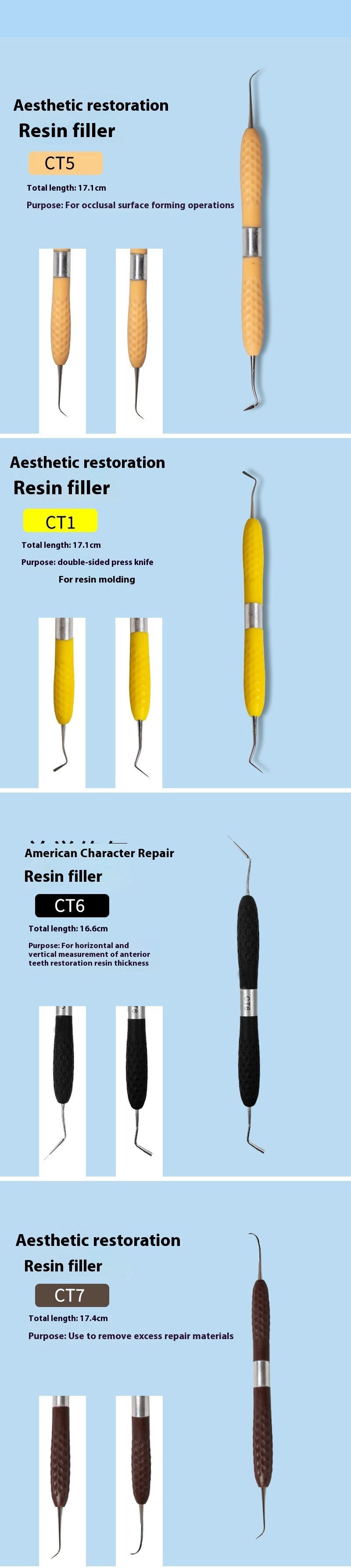 Dental Resin Filling Device Oral Instrument Suit